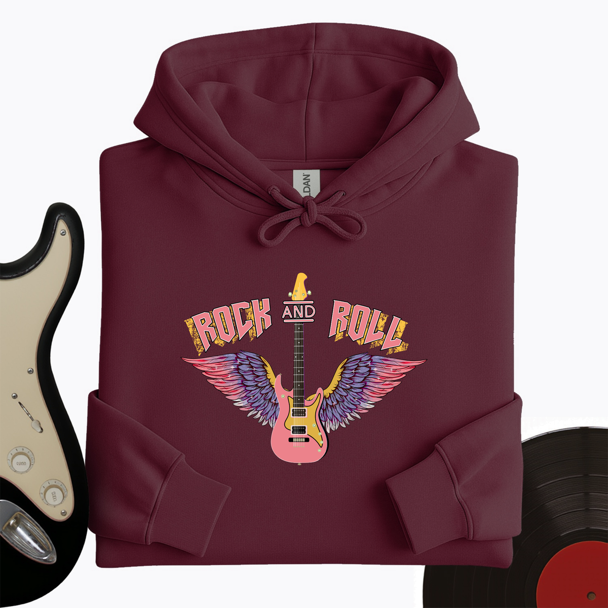 Rock and Roll is Pink Hoodie product image 3