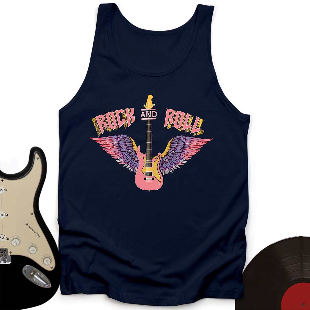 Rock and Roll is Pink Tank Top