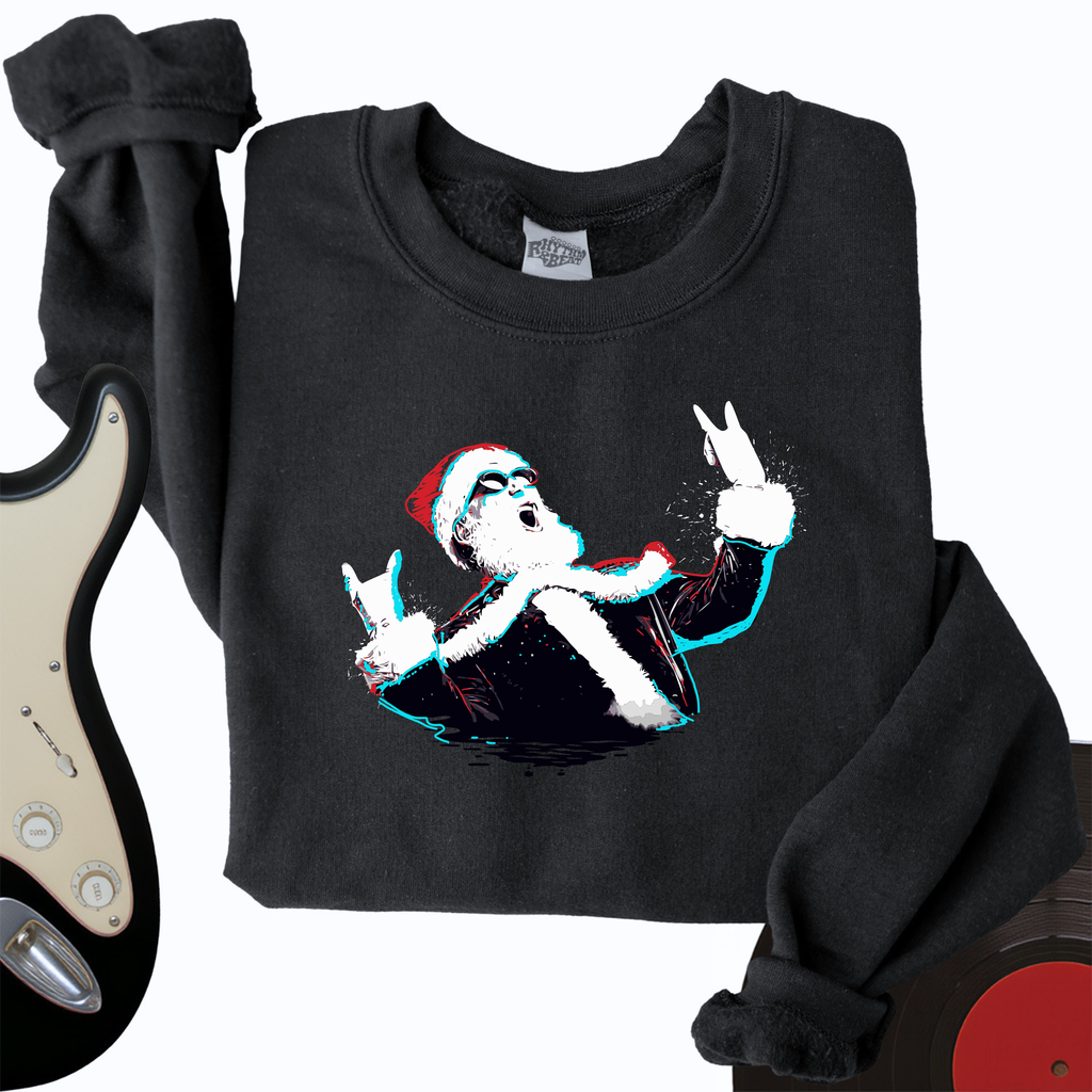 Rock and Roll Santa Crewneck product image 3