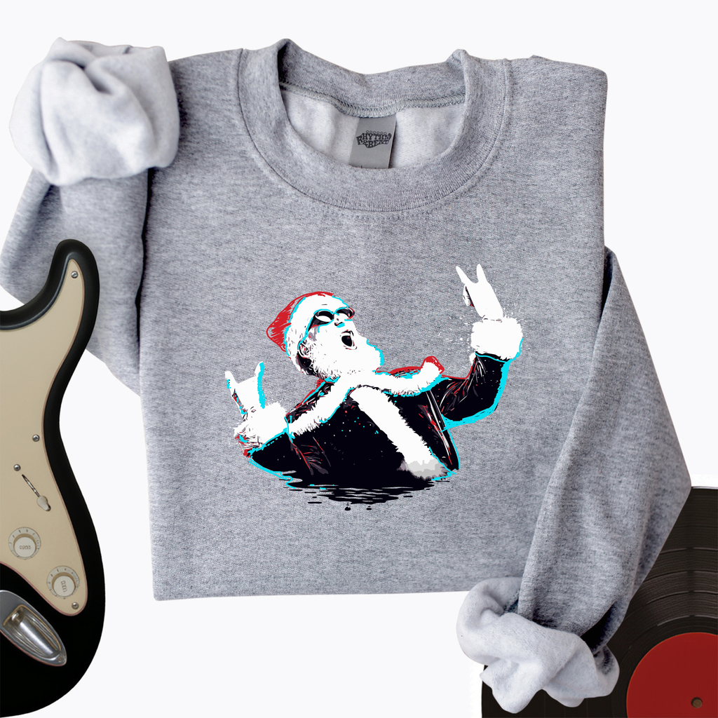 Rock and Roll Santa Crewneck product image 1