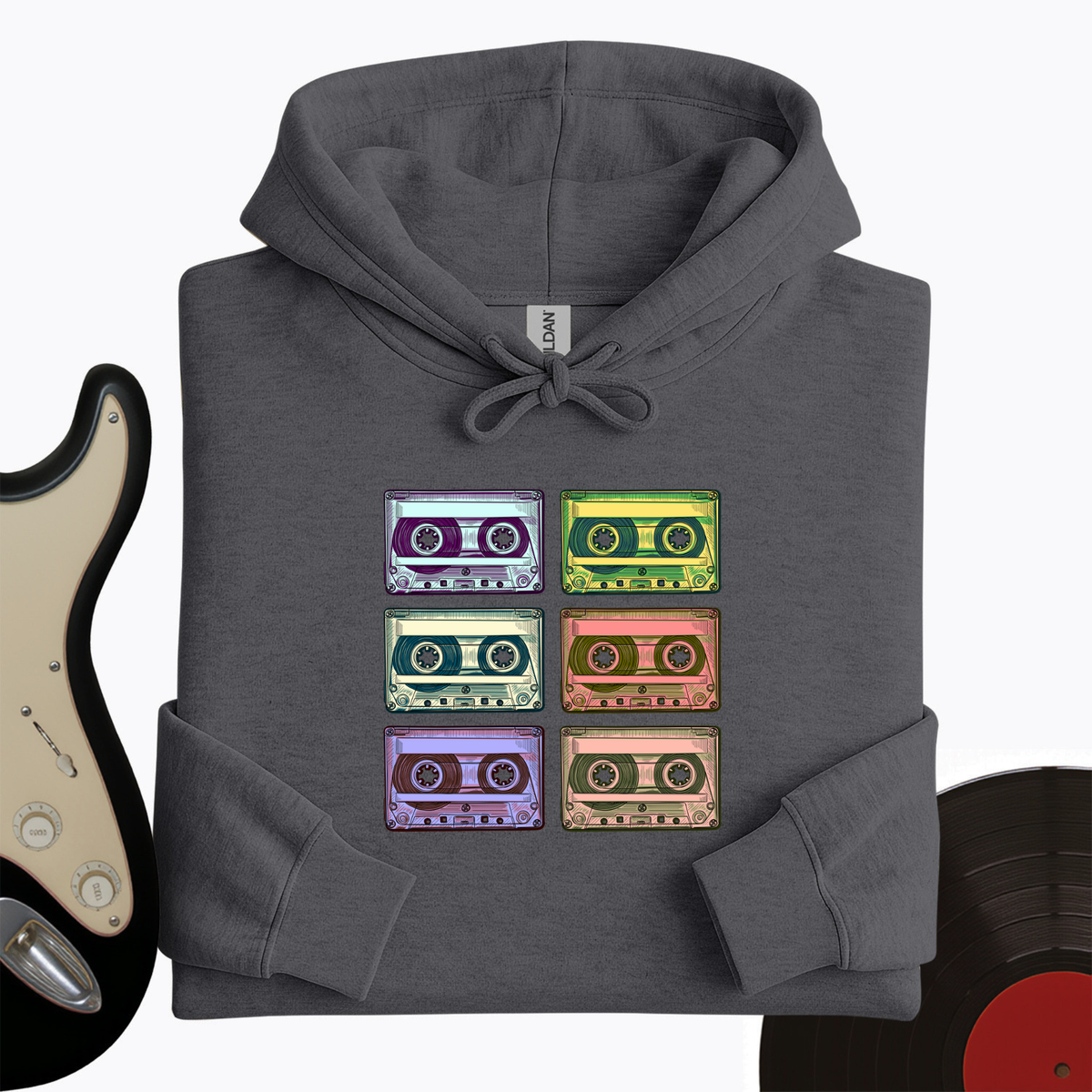 Retro Rock Tapes Hoodie product image 2