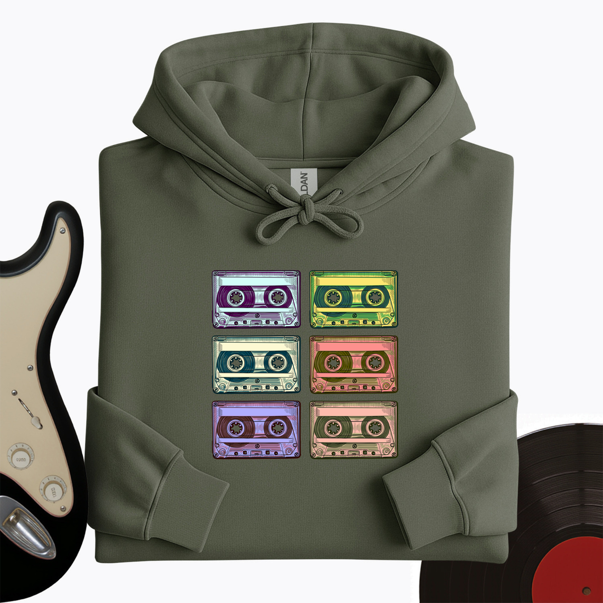 Retro Rock Tapes Hoodie product image 9