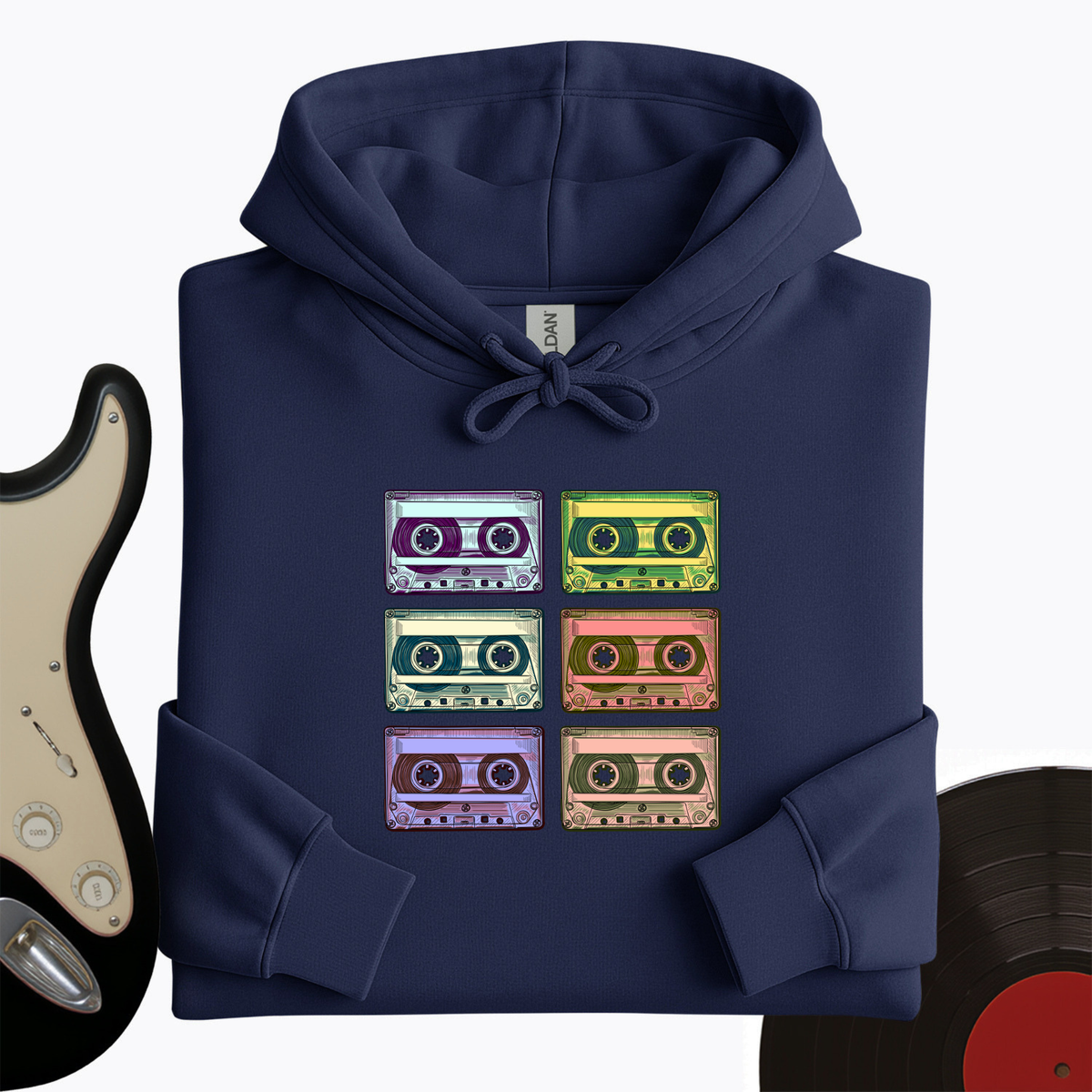 Retro Rock Tapes Hoodie product image 4
