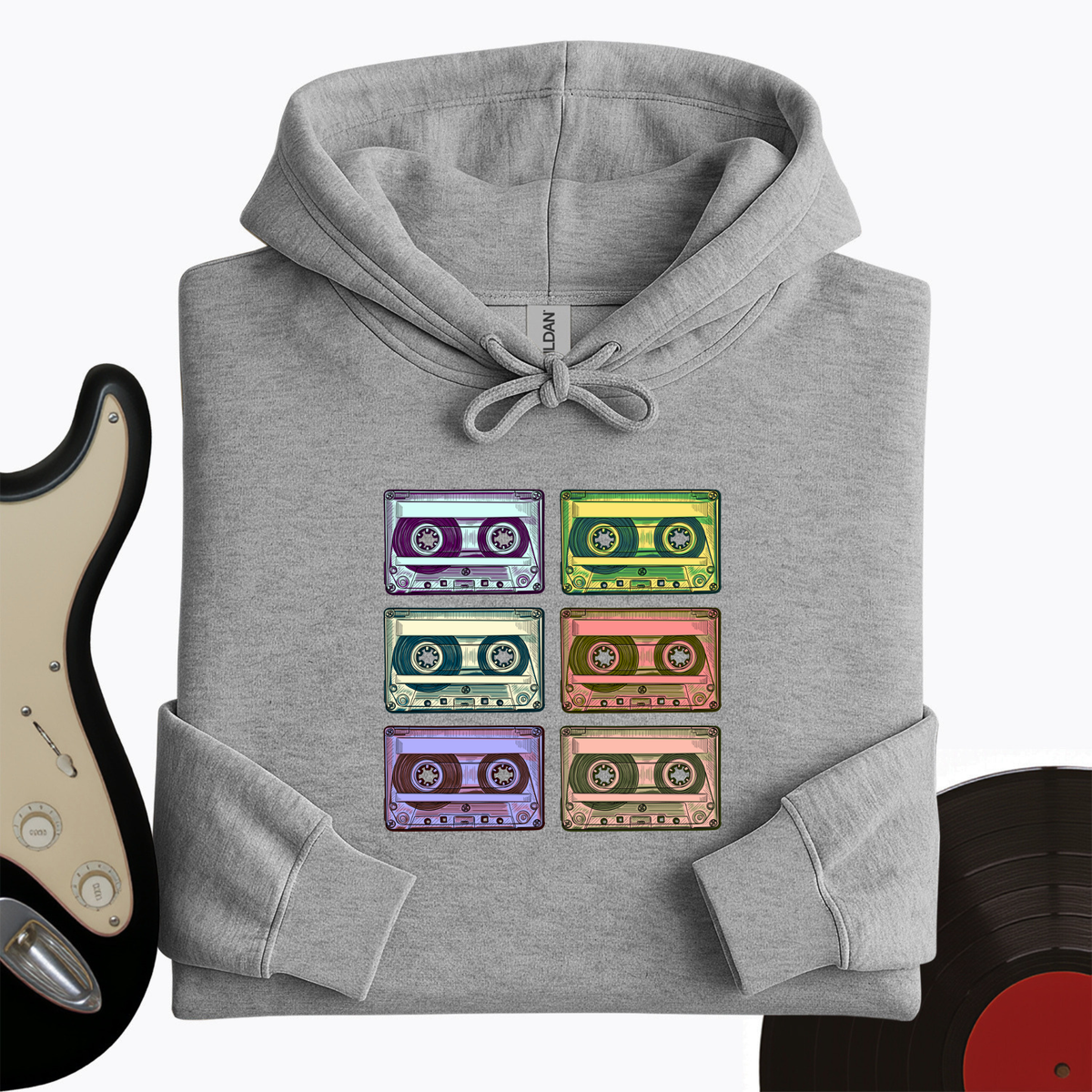 Retro Rock Tapes Hoodie product image 1