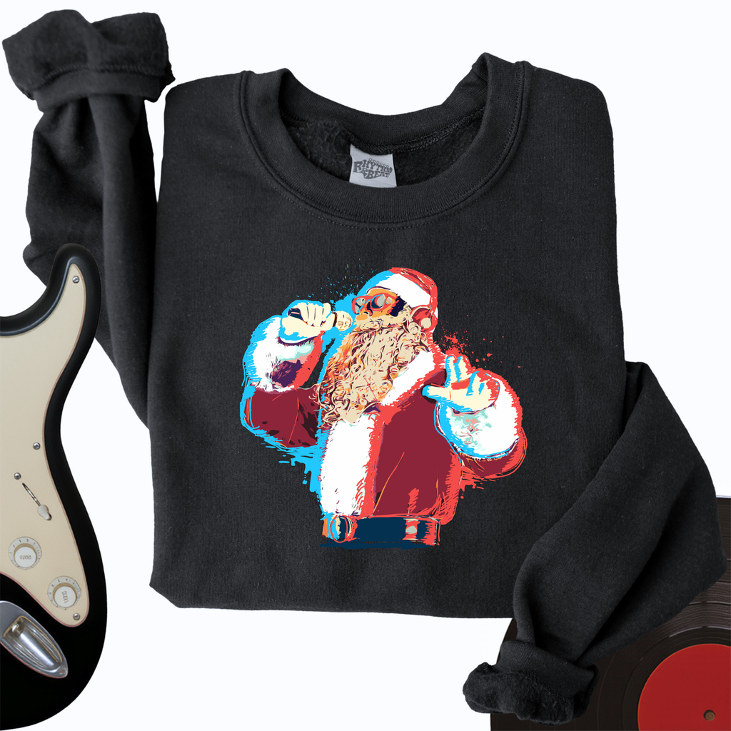 Santa On The Mic Crewneck product image 4
