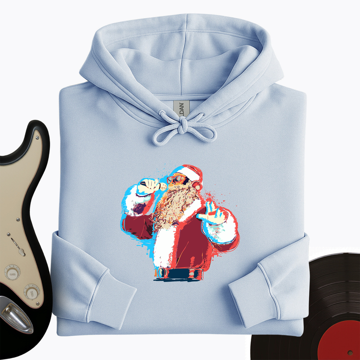Santa On The Mic Hoodie product image 10