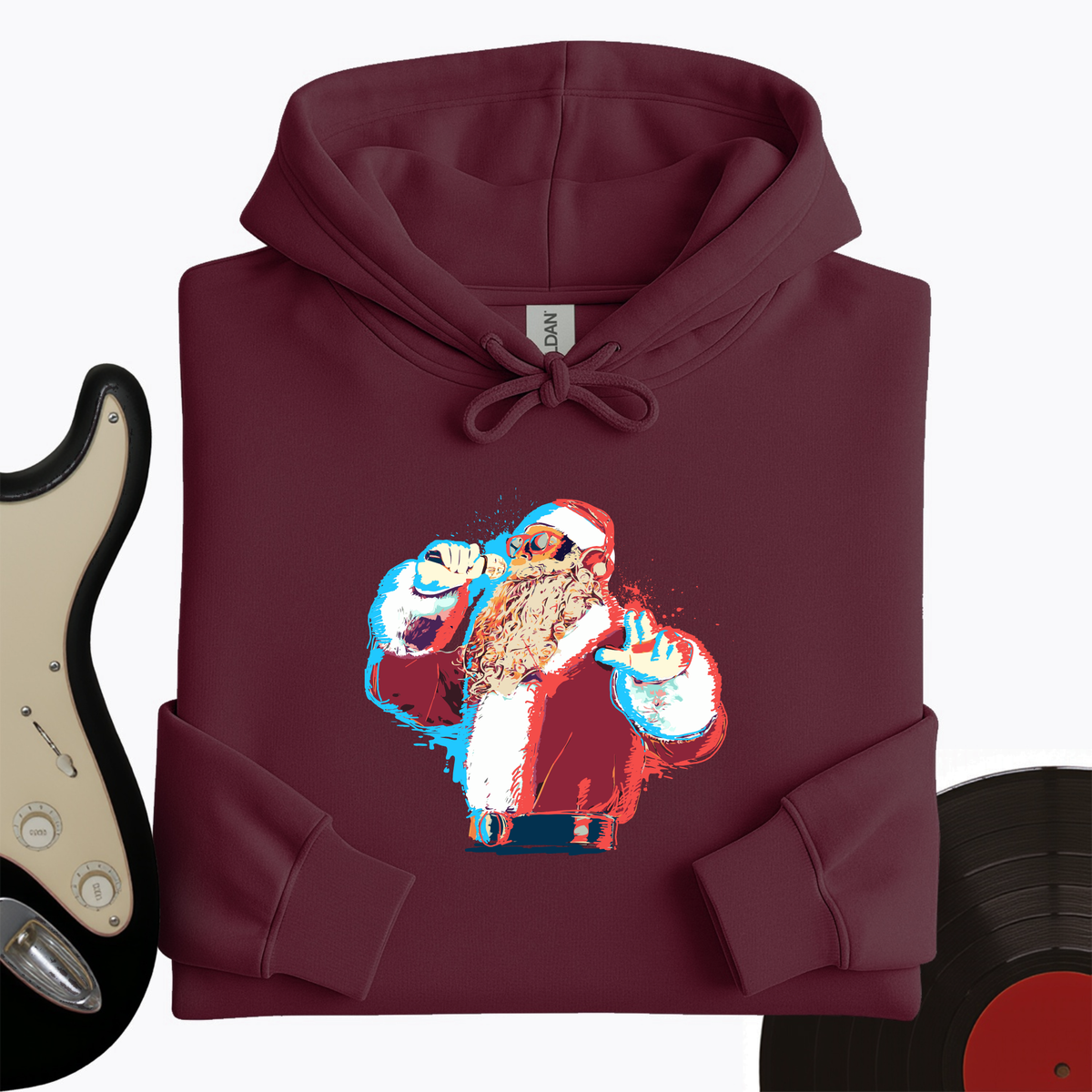 Santa On The Mic Hoodie product image 2