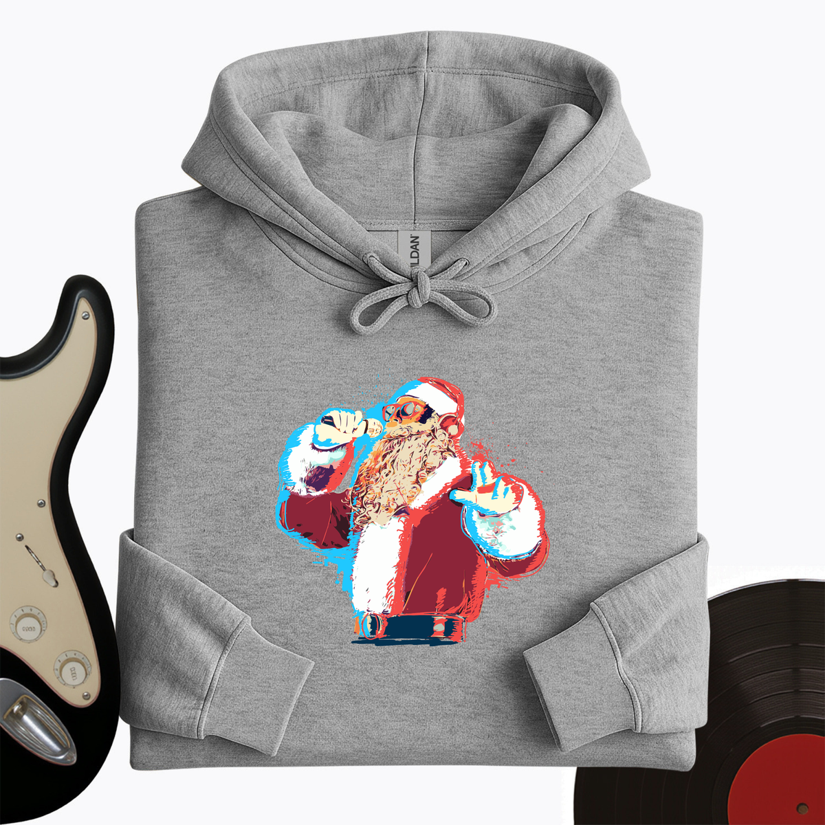 Santa On The Mic Hoodie product image 4