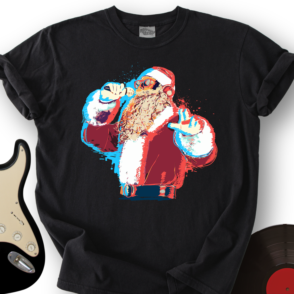 Santa On The Mic T-Shirt product image 5