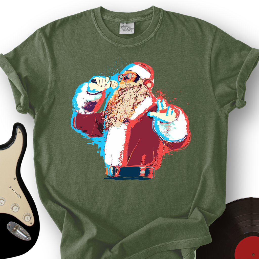 Santa On The Mic T-Shirt product image 6