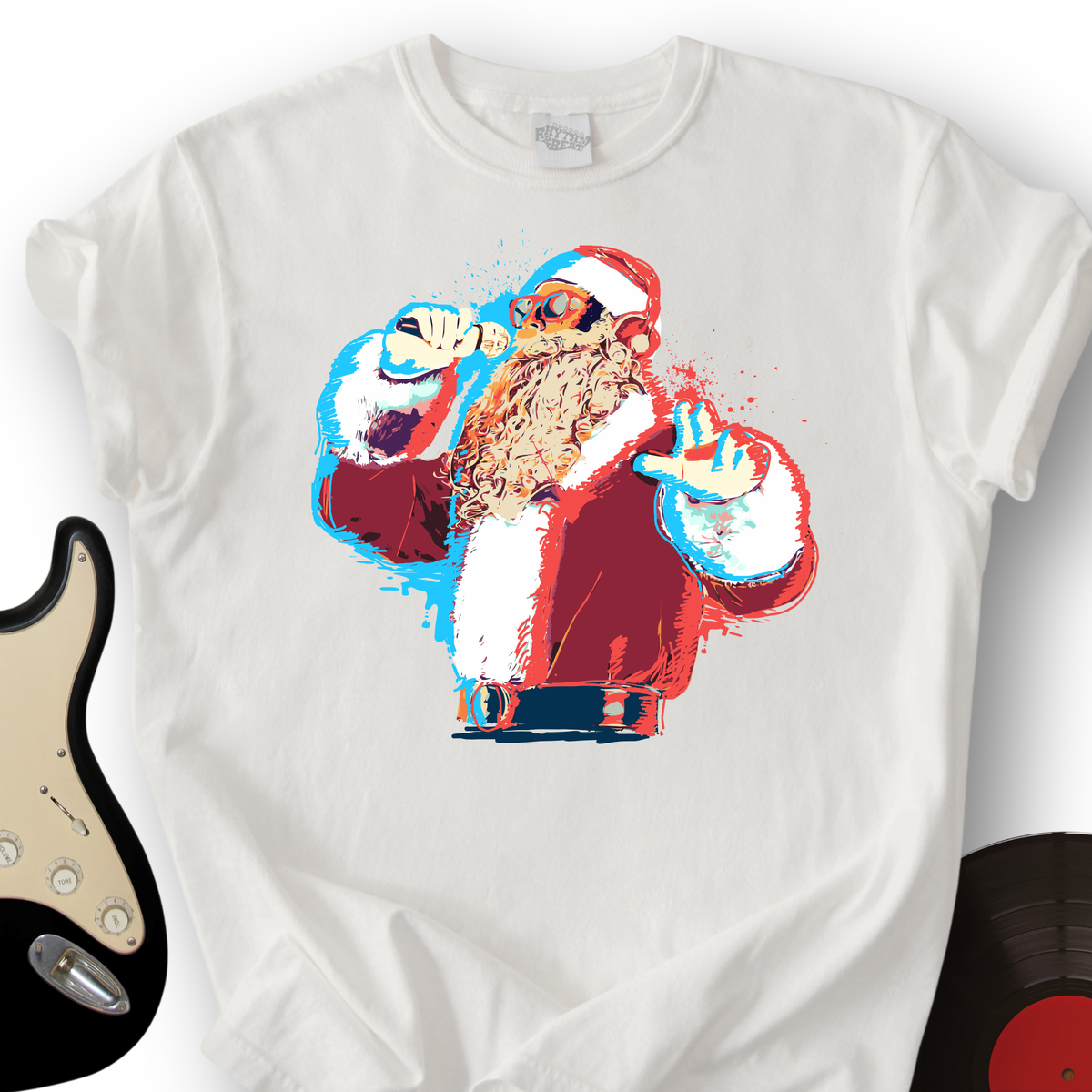 Santa On The Mic T-Shirt product image 4