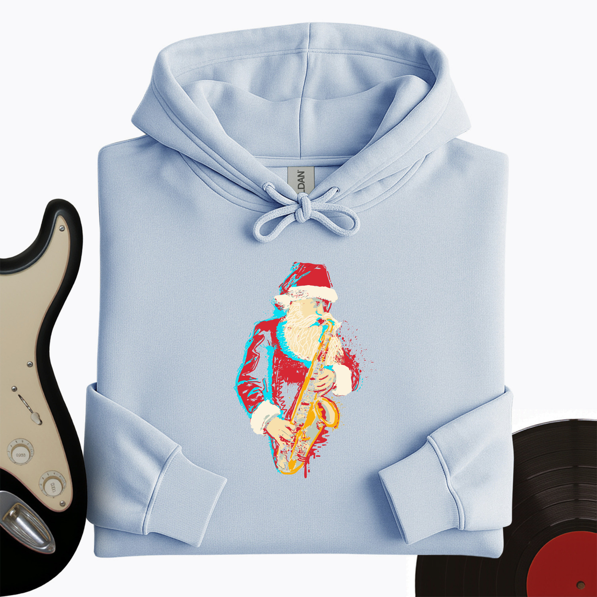 Santa Saxophone Hoodie product image 9