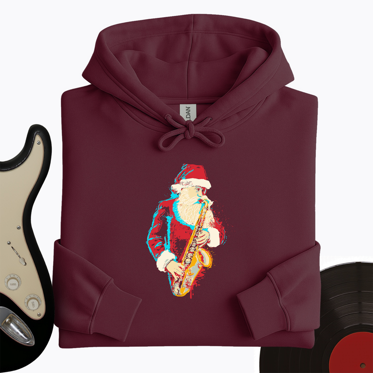 Santa Saxophone Hoodie product image 3