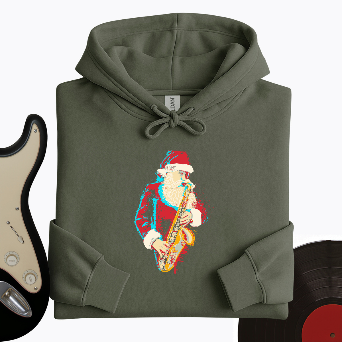 Santa Saxophone Hoodie product image 8