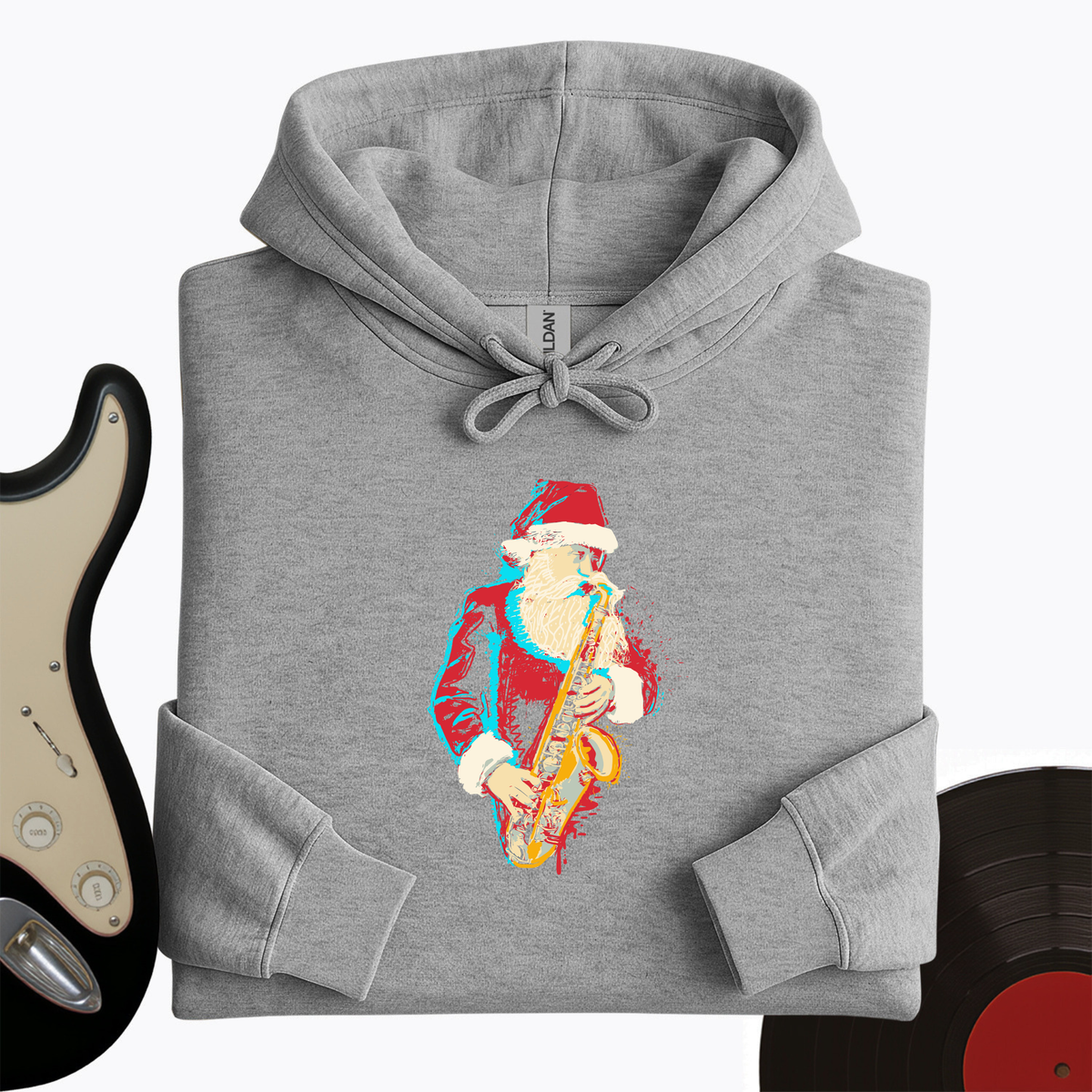 Santa Saxophone Hoodie product image 5