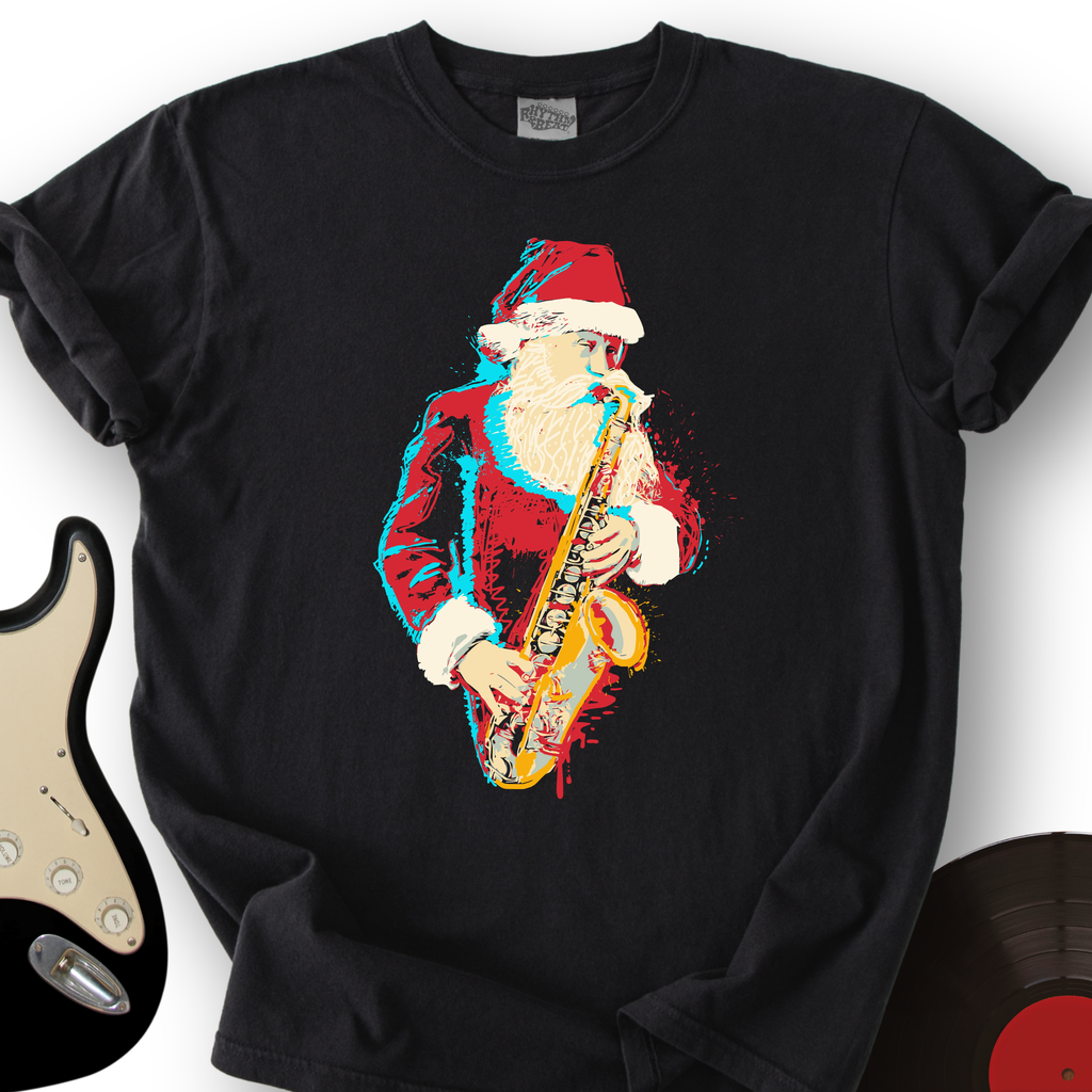 Santa Saxophone T-Shirt product image 4