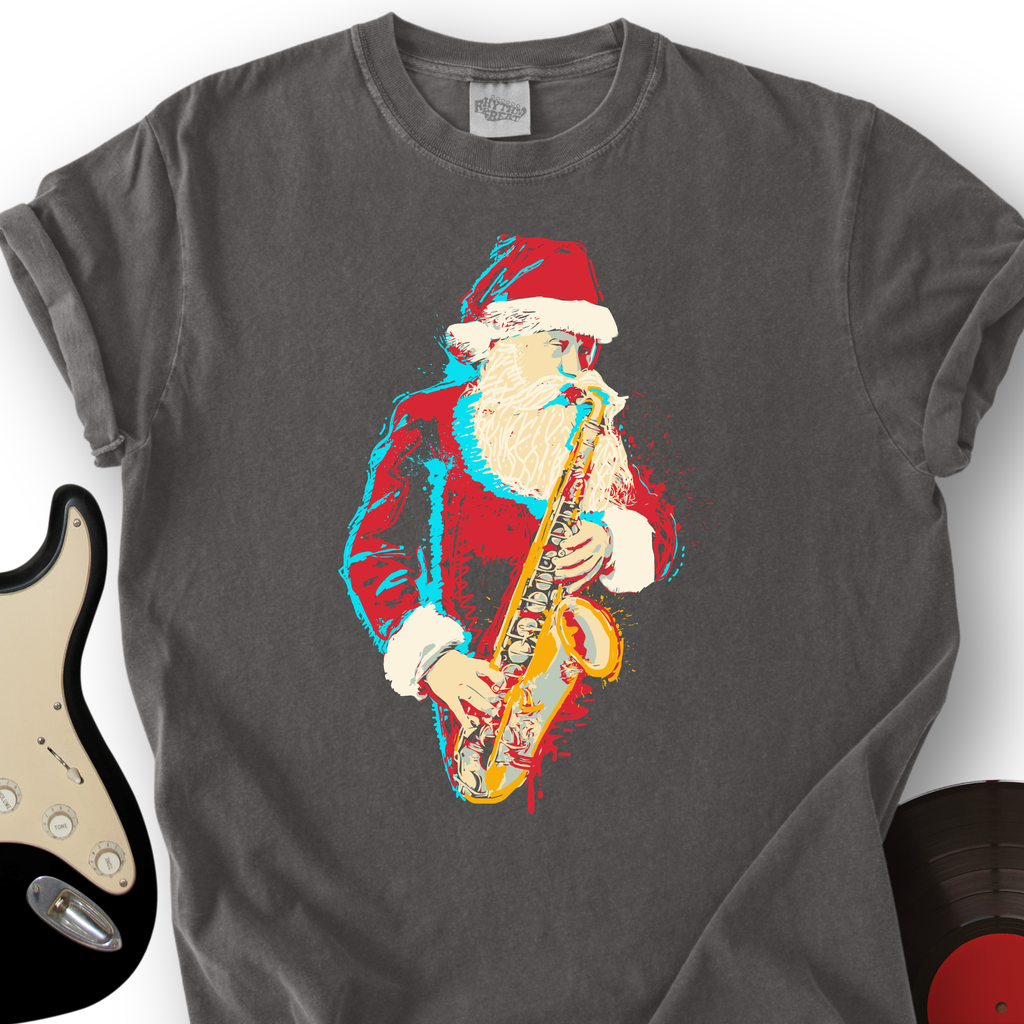 Santa Saxophone T-Shirt product image 2