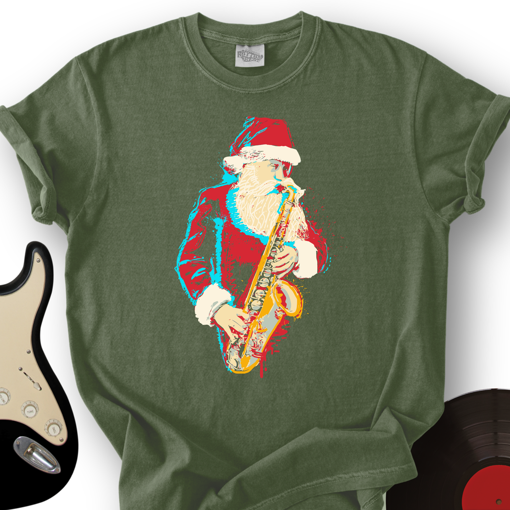 Santa Saxophone T-Shirt product image 5