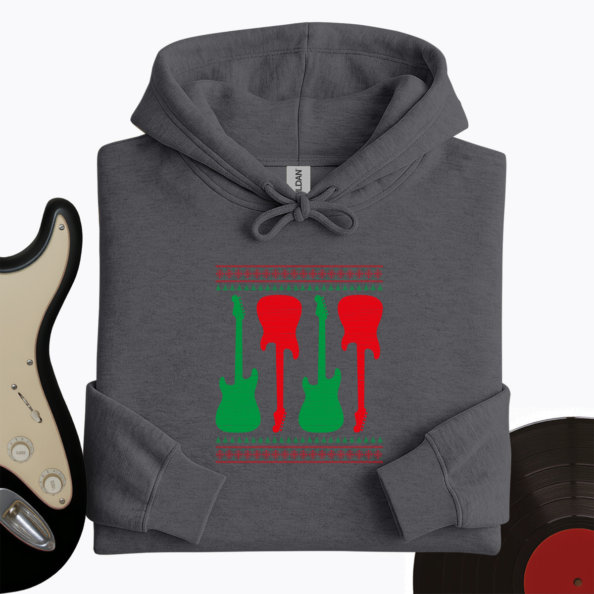 Ugly Guitar Holiday Hoodie product image 2