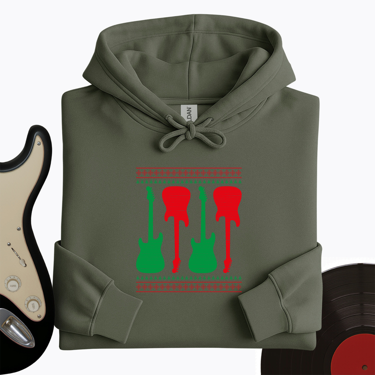Ugly Guitar Holiday Hoodie product image 7