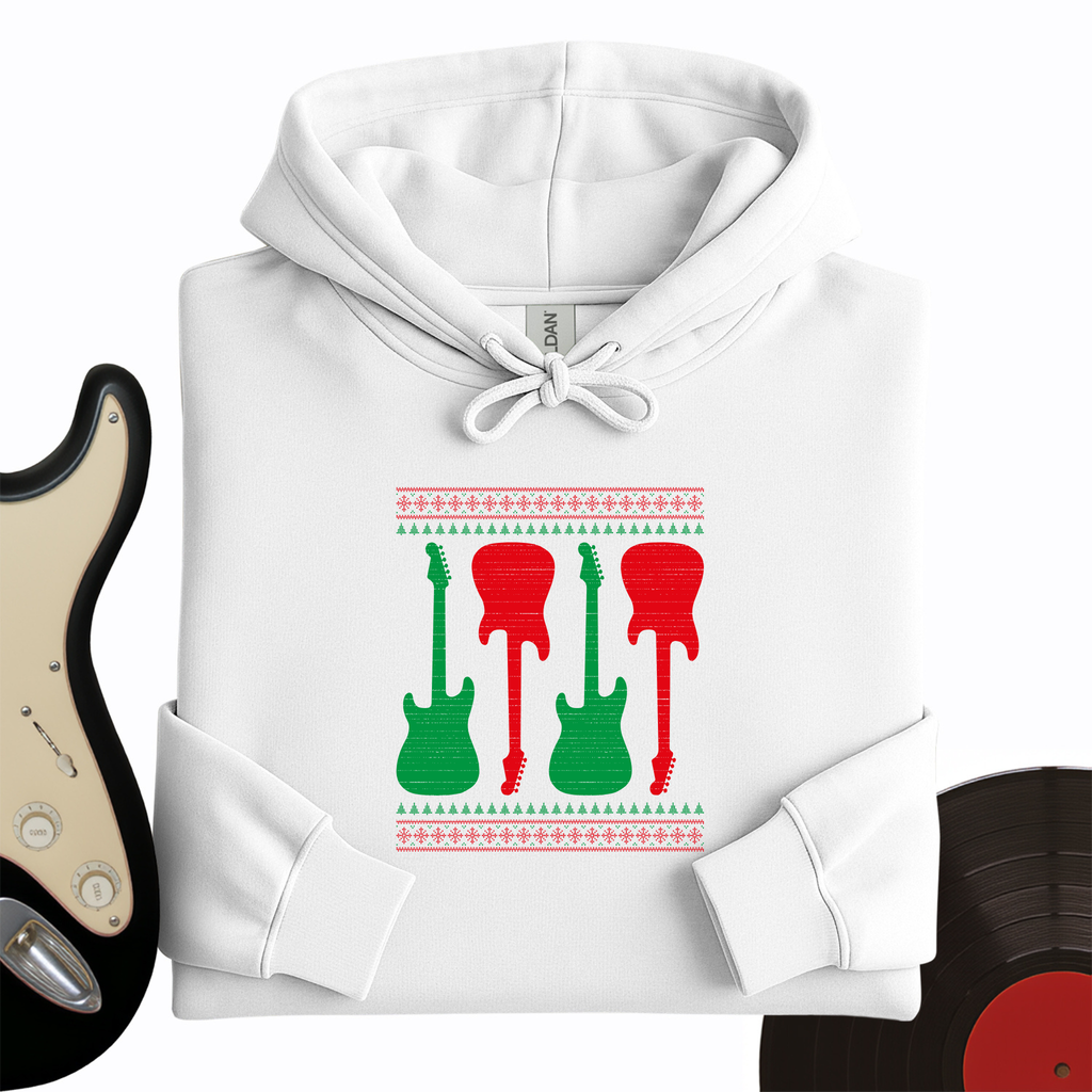 Ugly Guitar Holiday Hoodie product image 1
