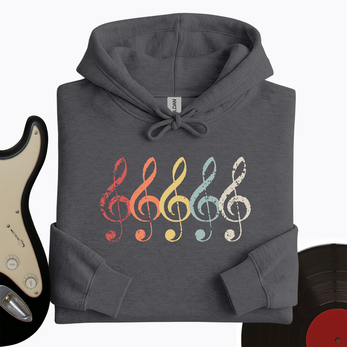 Vintage Treble Clef Hoodie product image 2