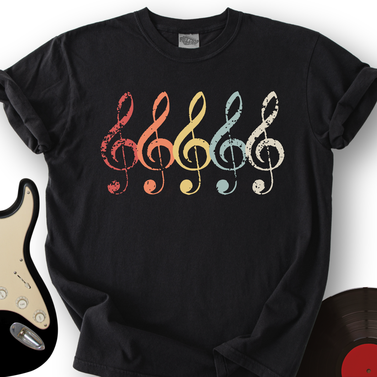 Vintage Treble Clef T-Shirt product image 5