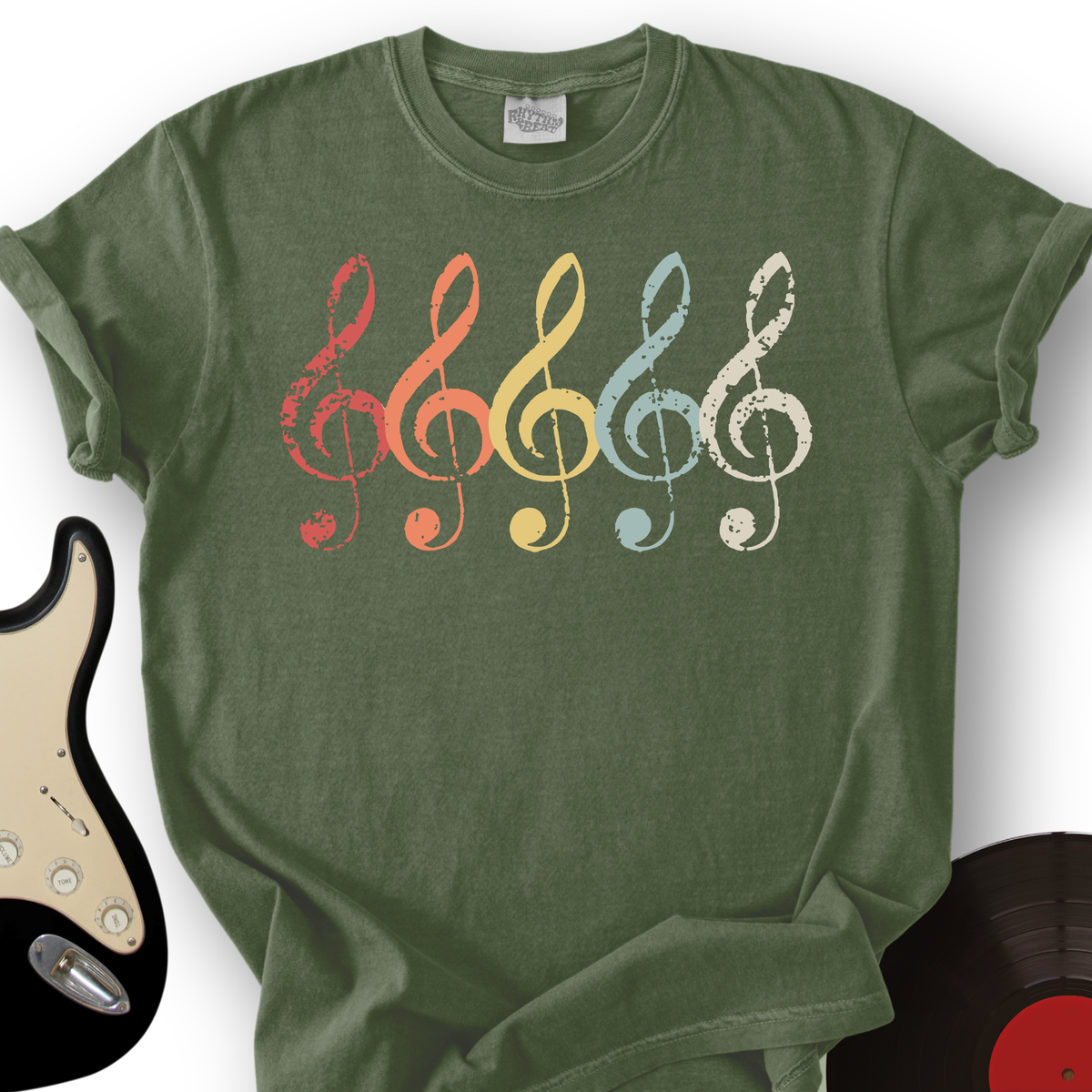 Vintage Treble Clef T-Shirt product image 6