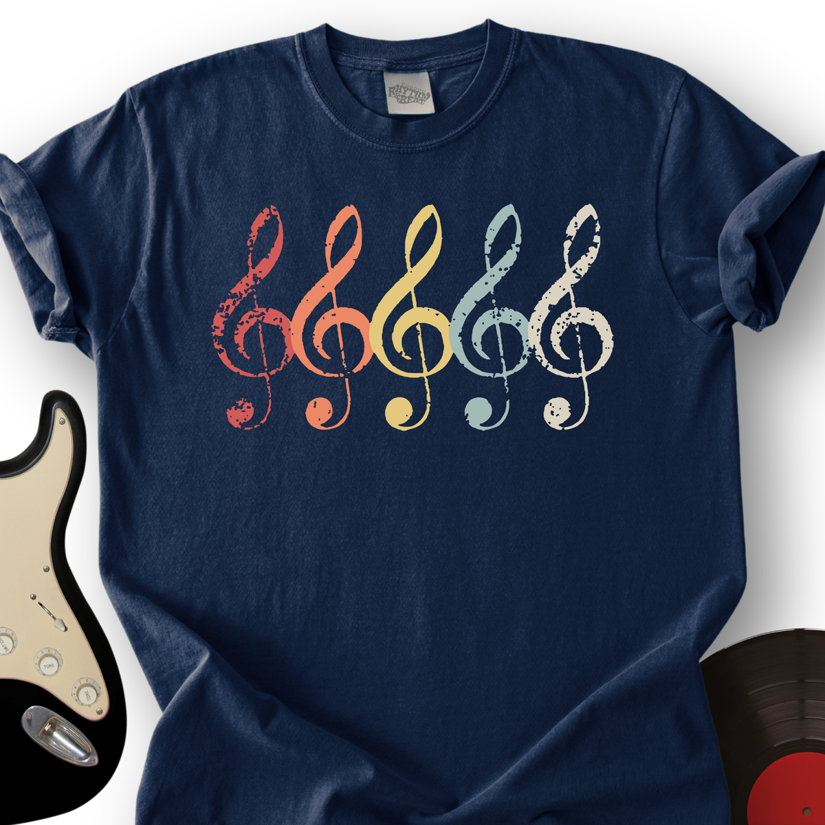 Vintage Treble Clef T-Shirt product image 1