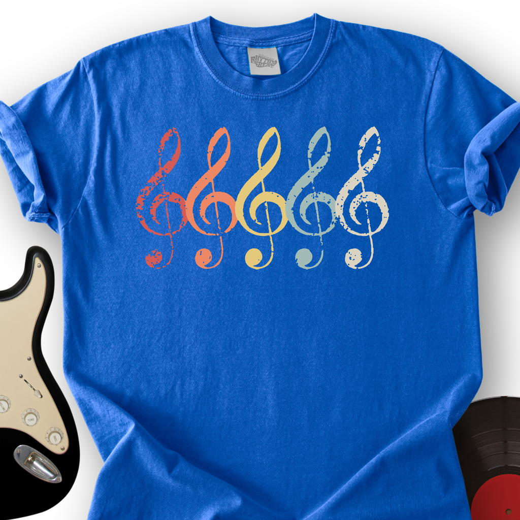 Vintage Treble Clef T-Shirt product image 3