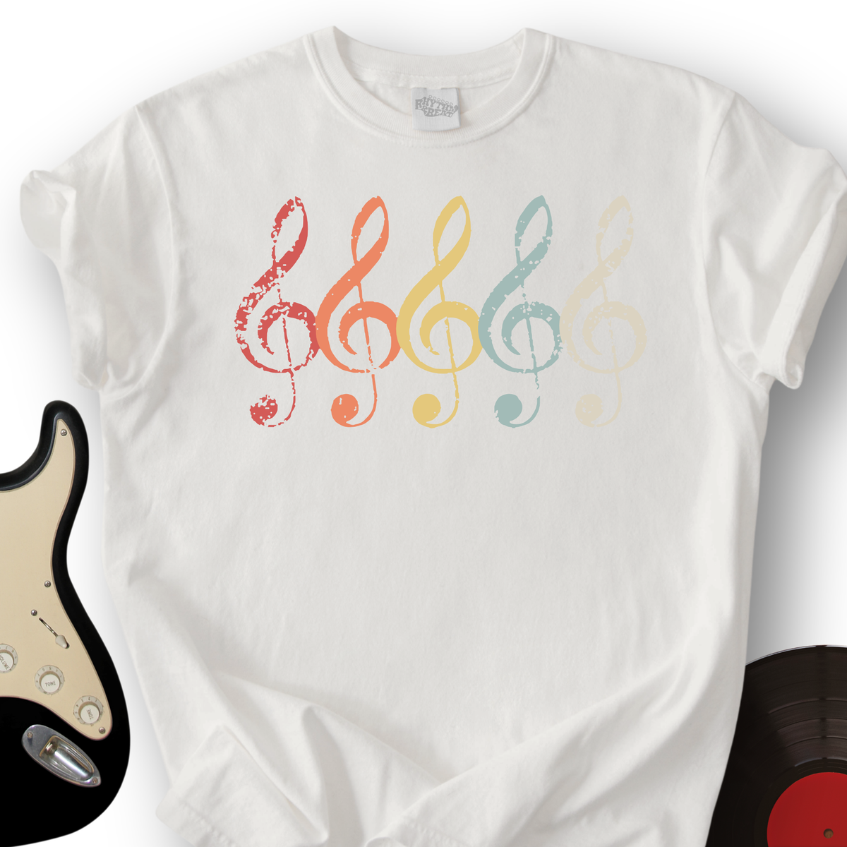 Vintage Treble Clef T-Shirt product image 4