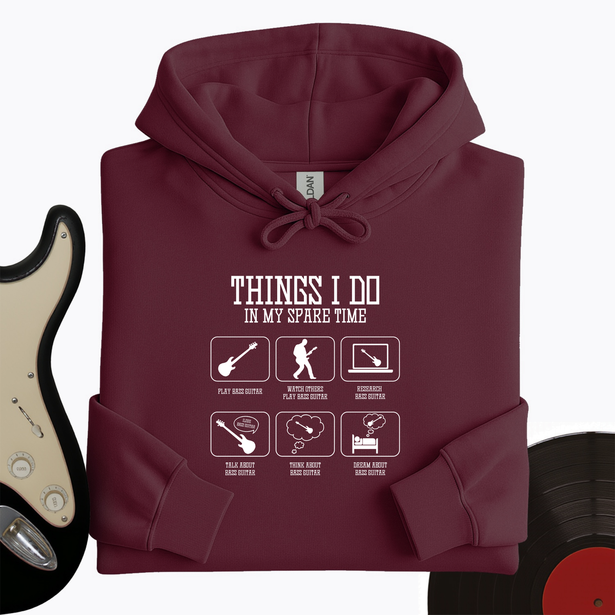 All I Do is Bass Guitar Hoodie product image 3