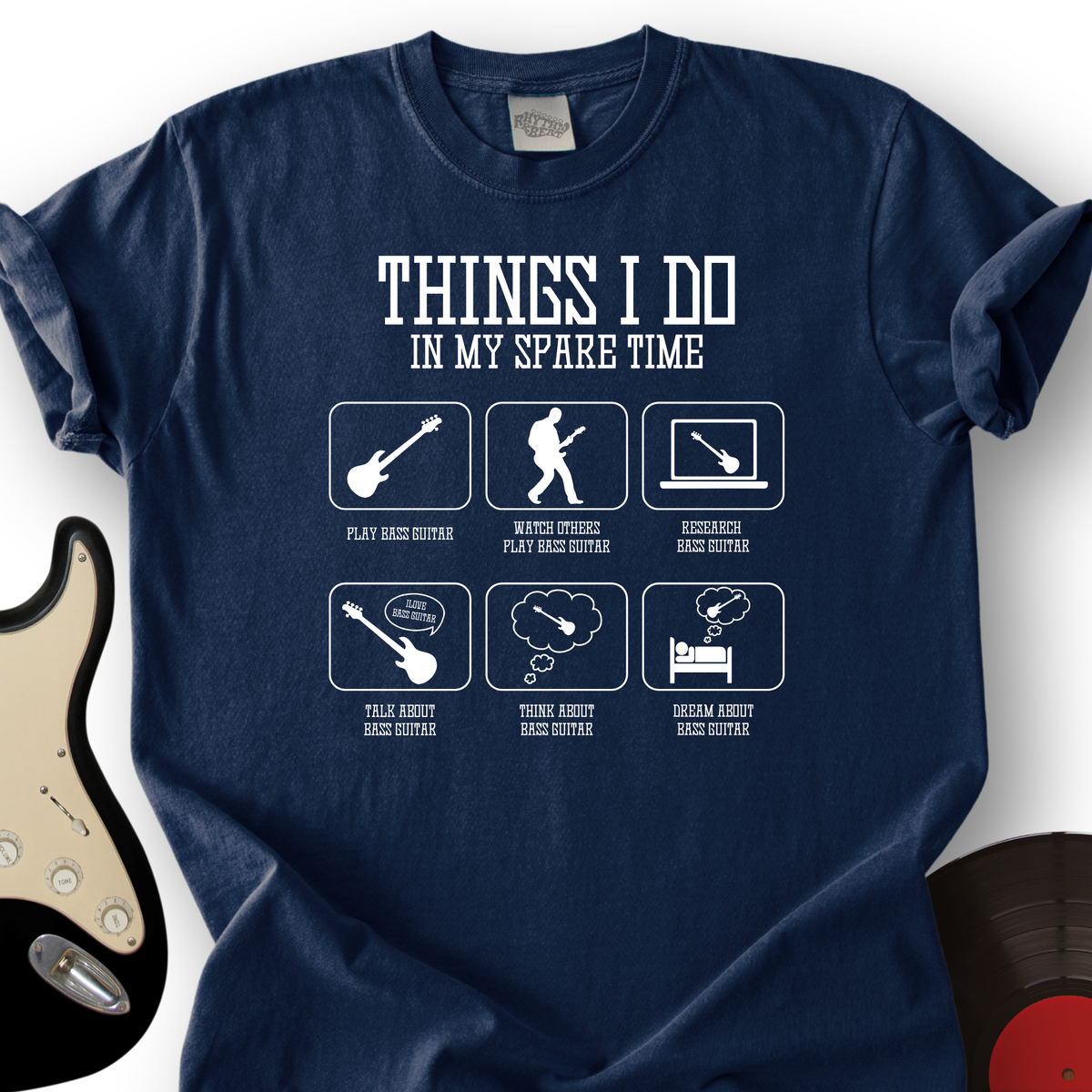 All I Do is Bass Guitar T-Shirt product image 3