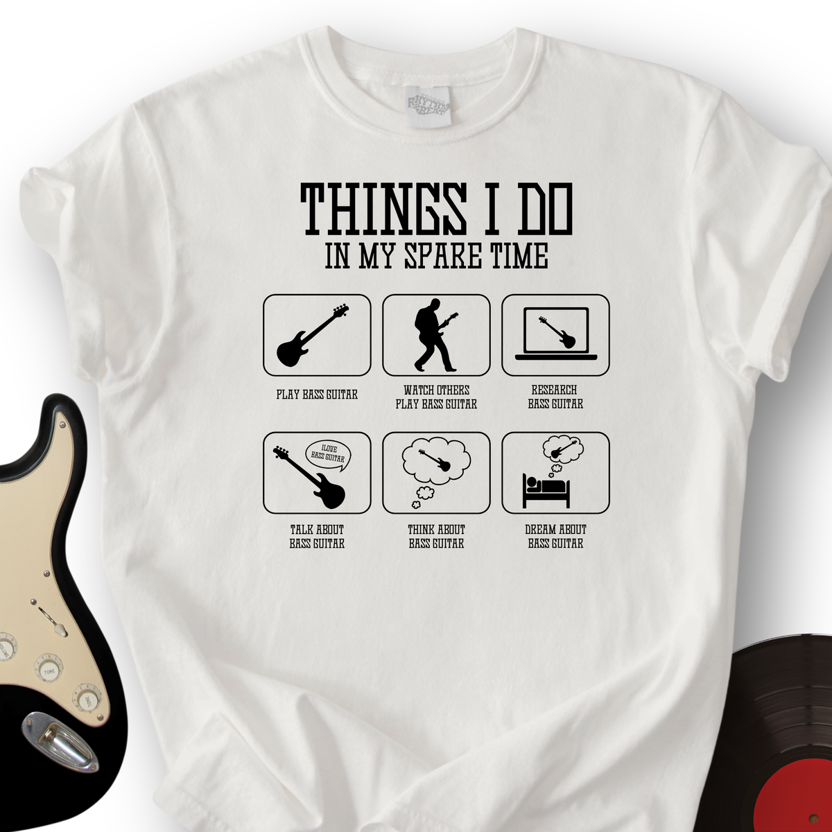 All I Do is Bass Guitar T-Shirt product image 6