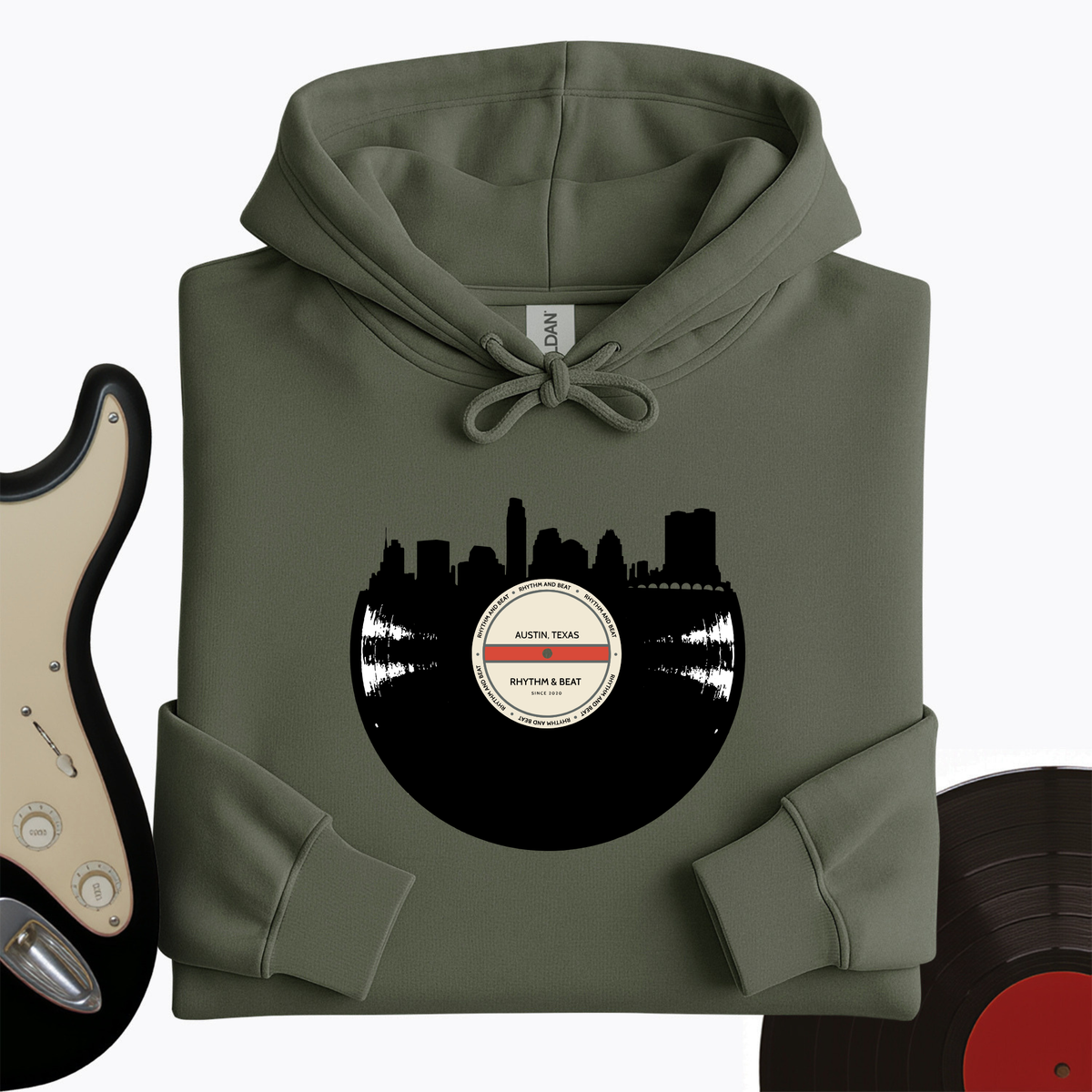 Vinyl Skyline Austin Hoodie product image 9