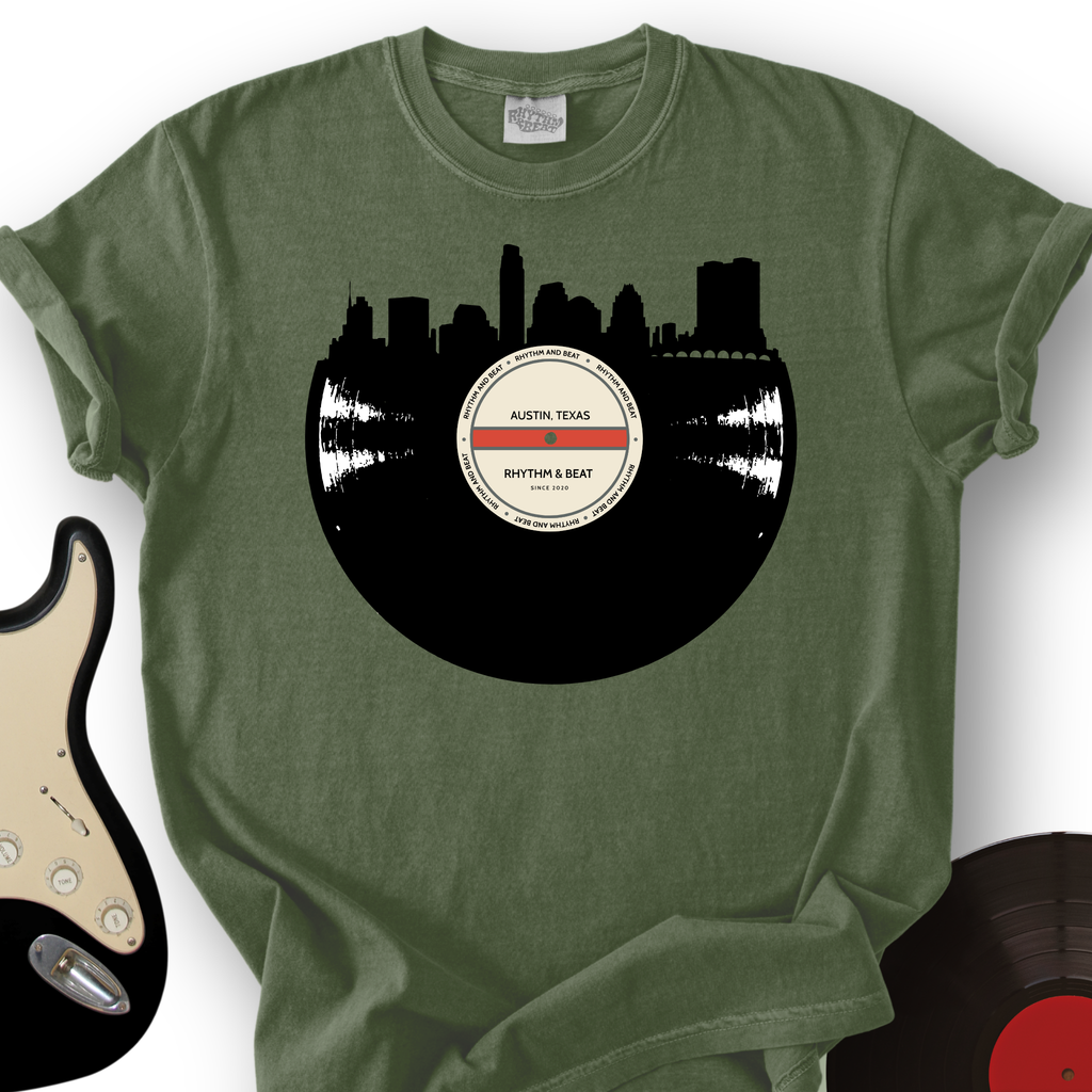 Vinyl Skyline Austin T-Shirt product image 6