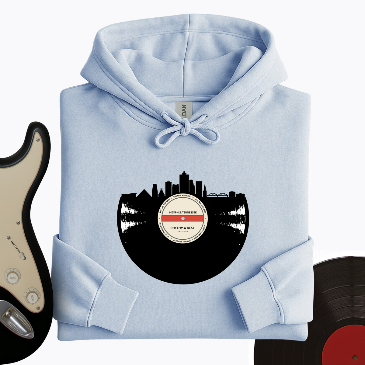 Vinyl Skyline Memphis Hoodie product image 9