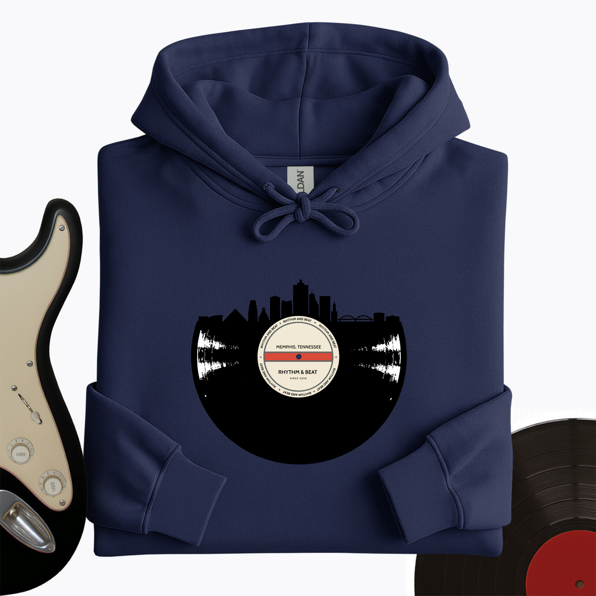 Vinyl Skyline Memphis Hoodie product image 4