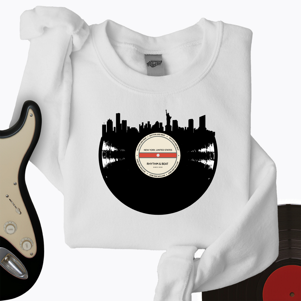 Vinyl Skyline New York Crewneck product image 1