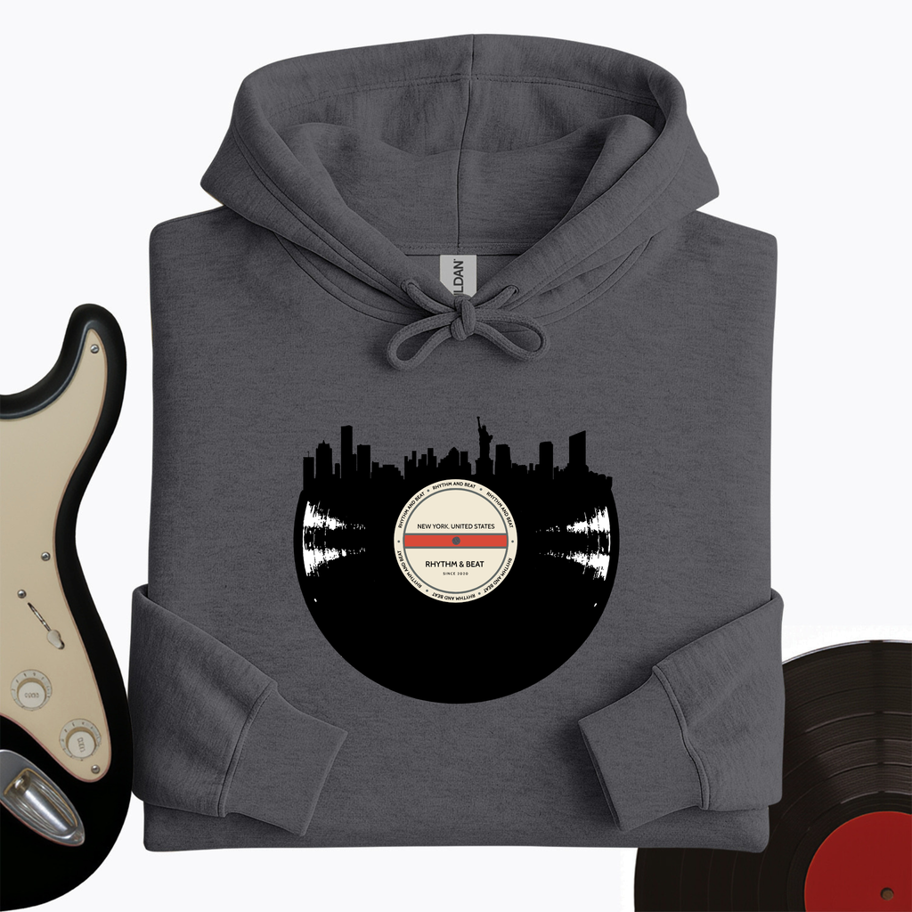 Vinyl Skyline New York Hoodie product image 2