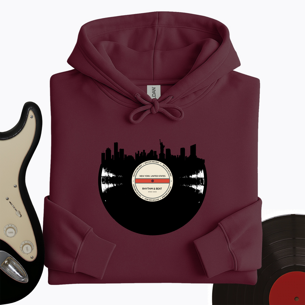 Vinyl Skyline New York Hoodie product image 3