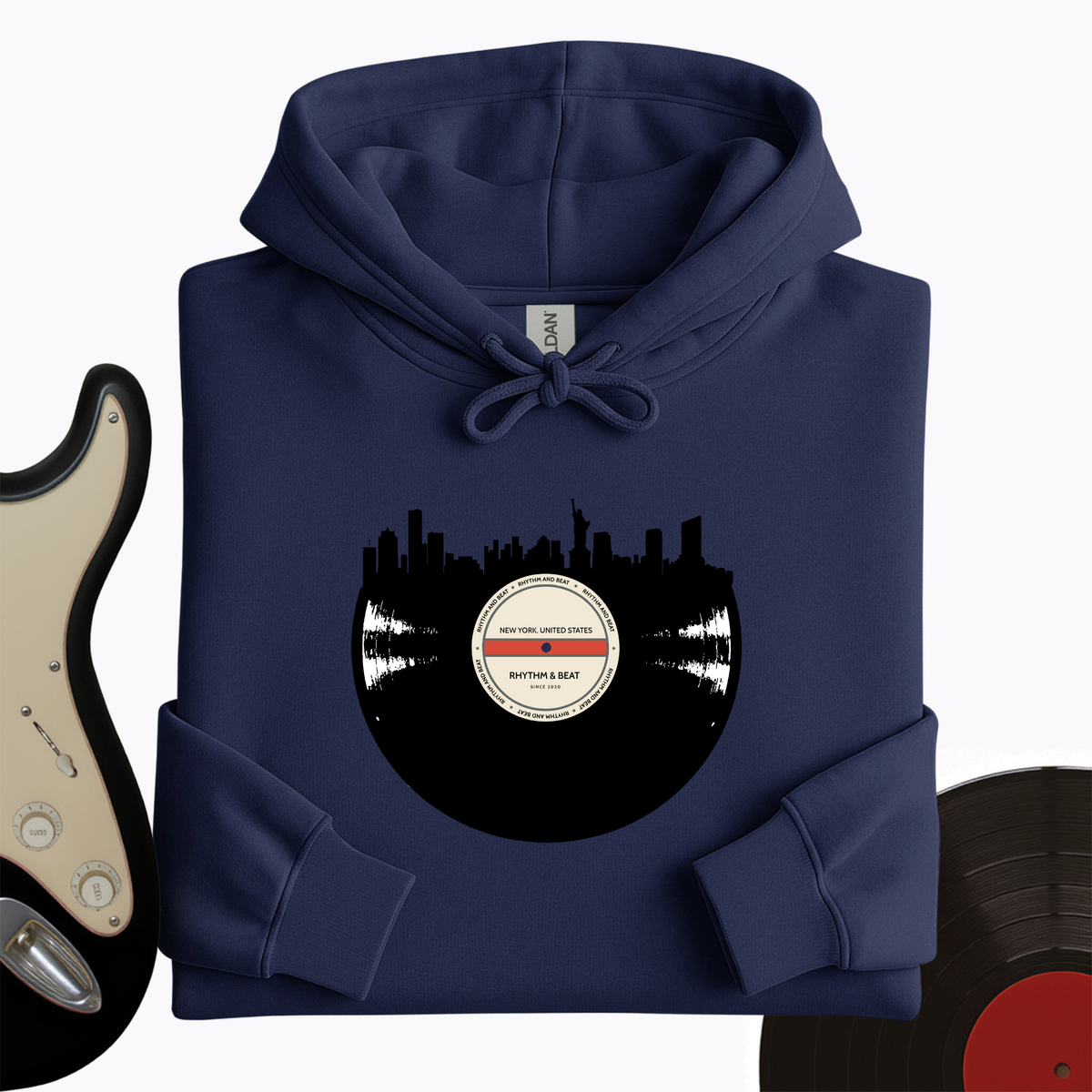 Vinyl Skyline New York Hoodie product image 4
