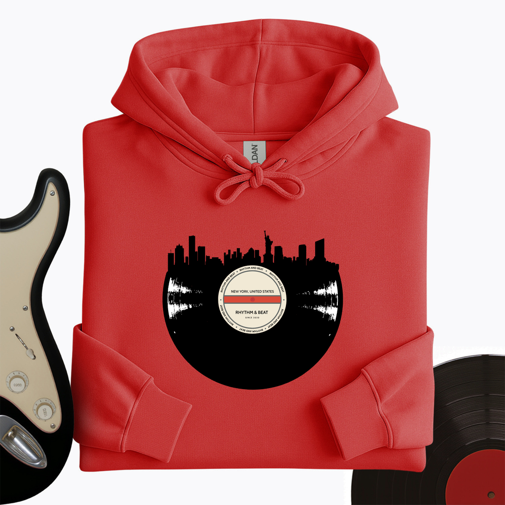 Vinyl Skyline New York Hoodie product image 6