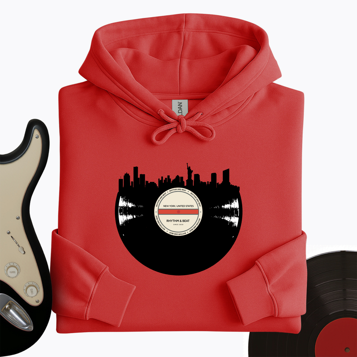 Vinyl Skyline New York Hoodie product image 6