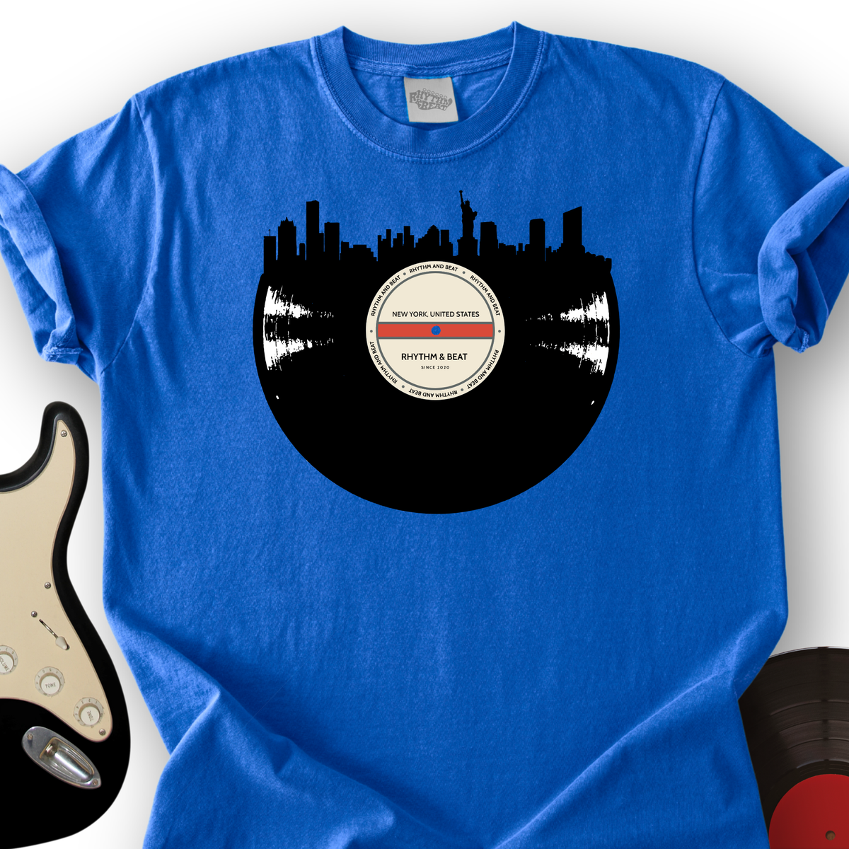 Vinyl Skyline New York T-Shirt product image 4