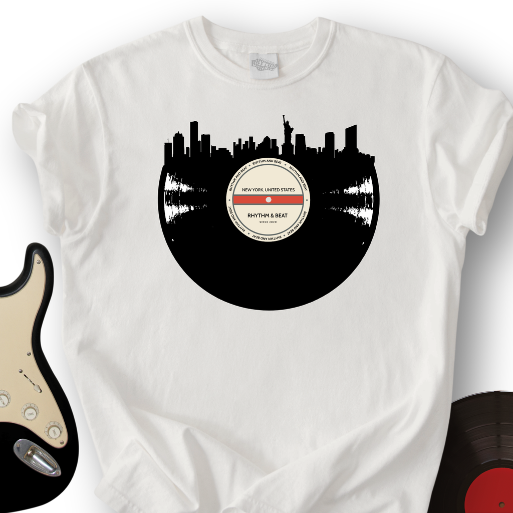 Vinyl Skyline New York T-Shirt product image 2