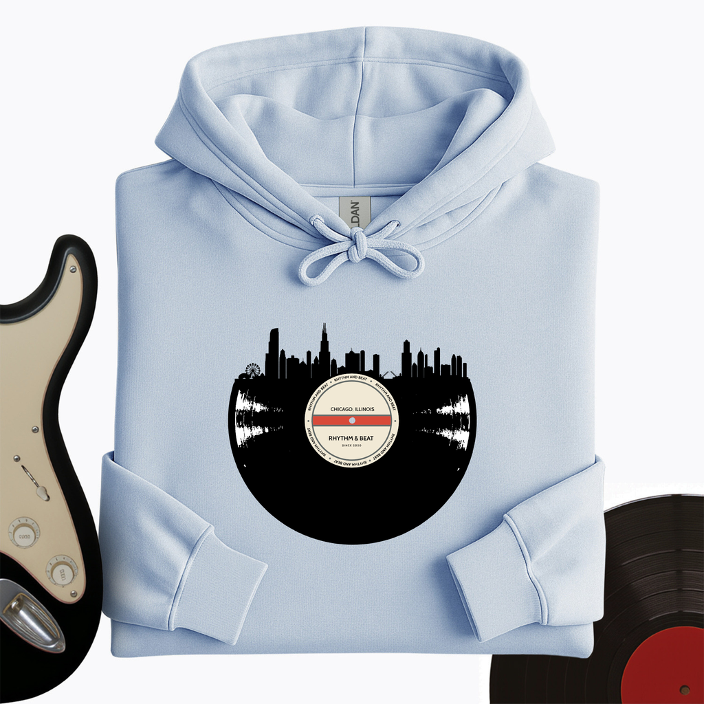 Vinyl Skyline Chicago Hoodie product image 1