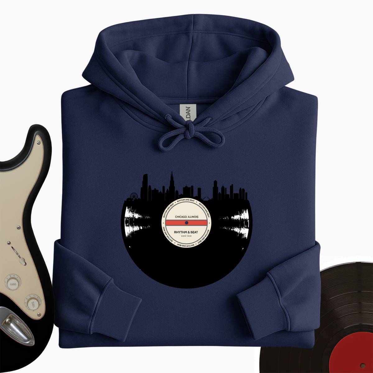 Vinyl Skyline Chicago Hoodie product image 4