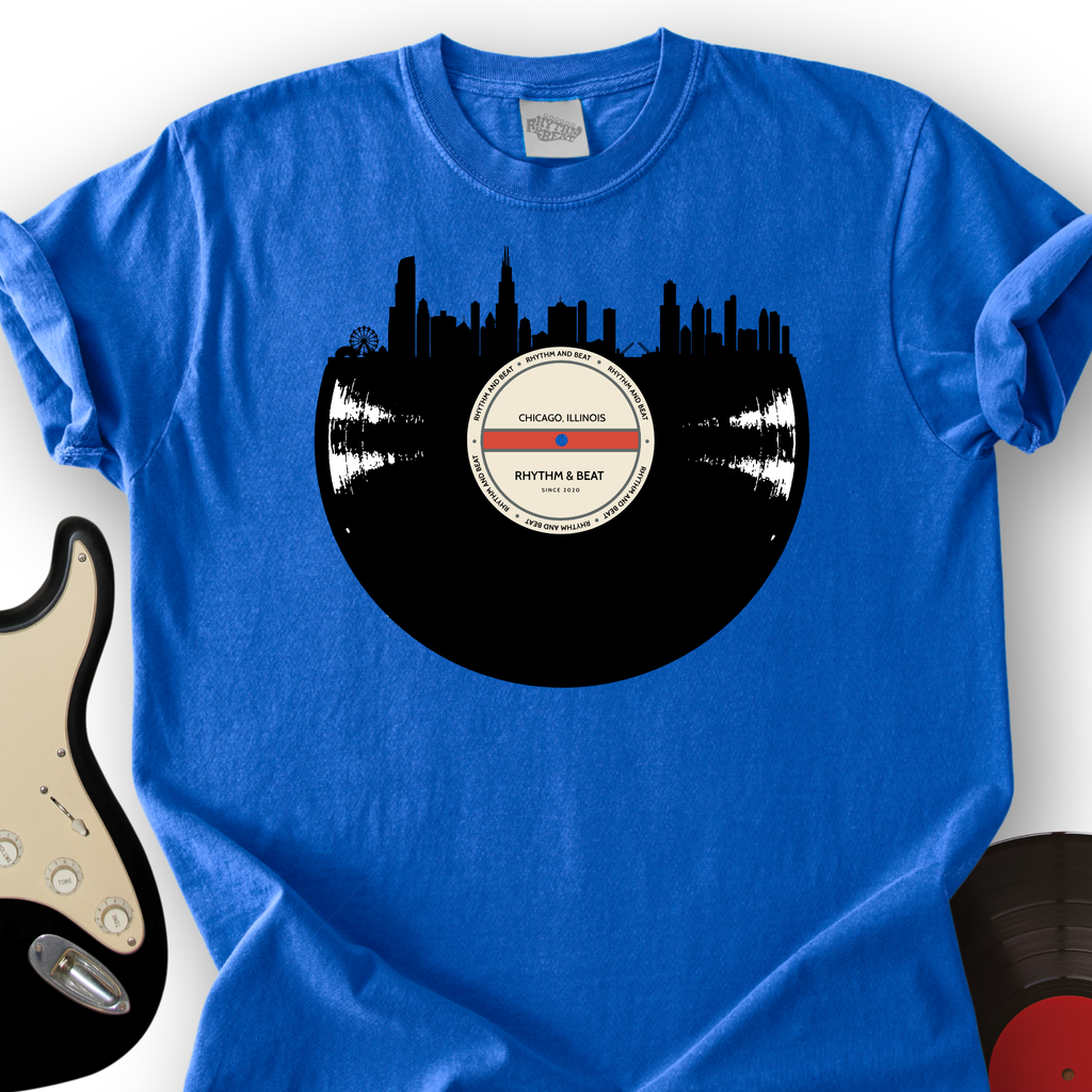 Vinyl Skyline Chicago T-Shirt product image 4