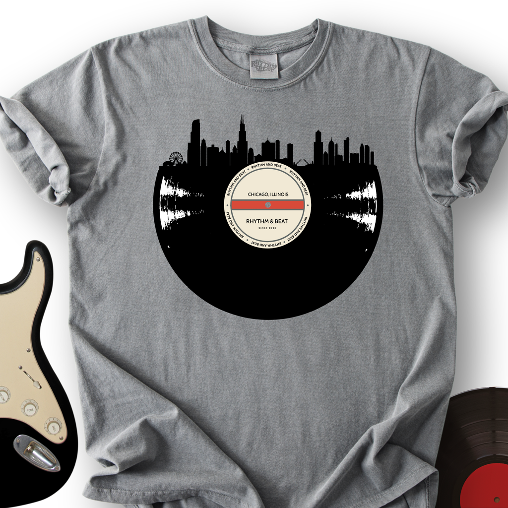 Vinyl Skyline Chicago T-Shirt product image 1